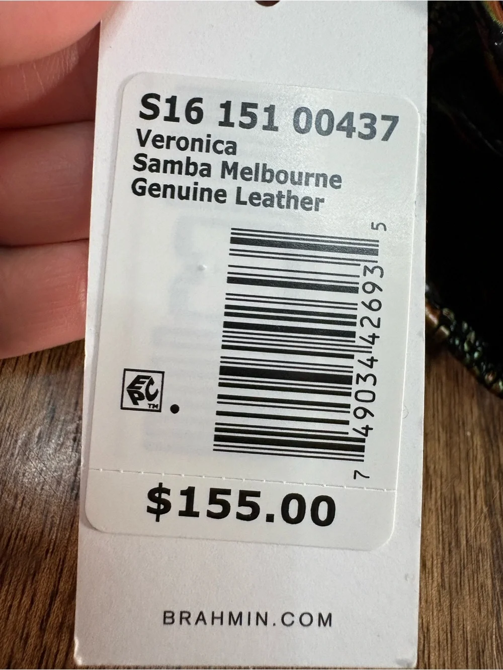 Brahmin NWT Veronica - Samba Melbourne (#2)- Deep Green & Copper